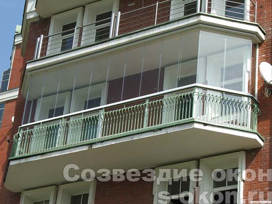 Финское безрамное остекление балконов