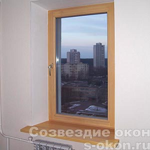 Фото деревянных окон со стеклопакетом