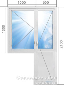 Балконная дверь со стеклопакетом