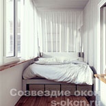 Объединить спальню с балконом