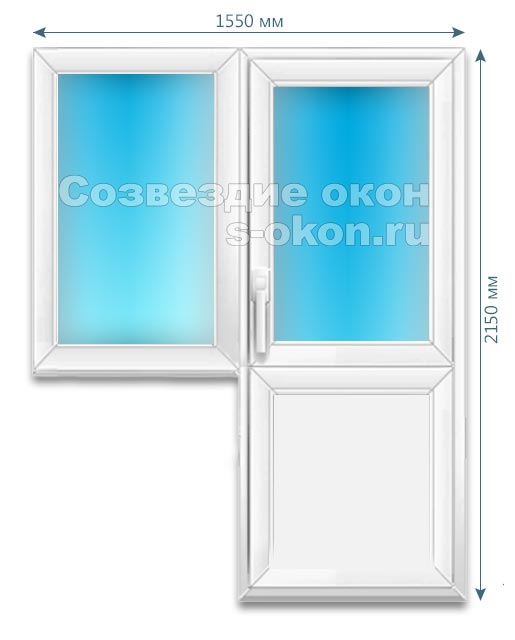 Купить пластиковые окна с дверью в Московской области